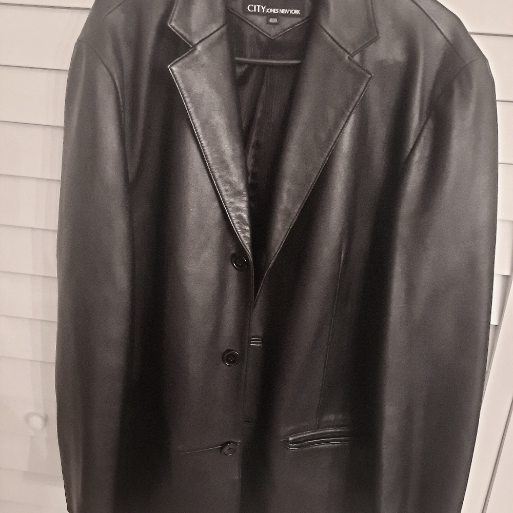 City Jones NY faux leather jacket (40r)